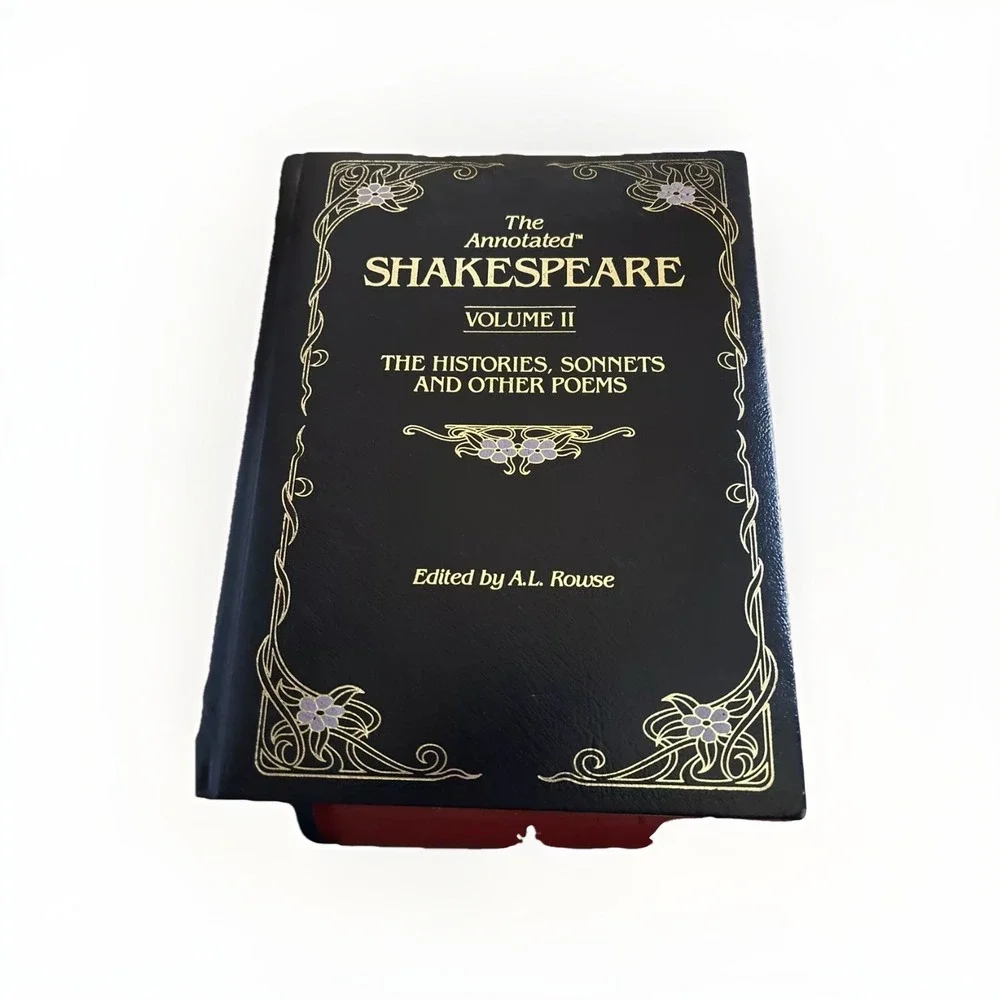 The Annotated Shakespeare Volume II A. L. Rowse Bonded Leather Hardcover 1978